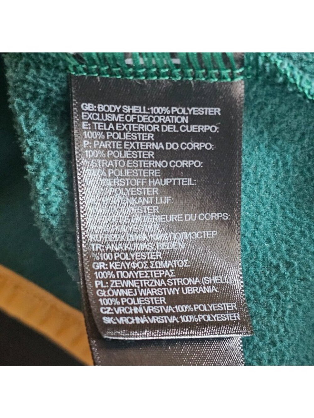 North Face Fleece Sweatshirt Mens M Green 1/4 Button Pullover Sweater Outdoor - Picture 6 of 11